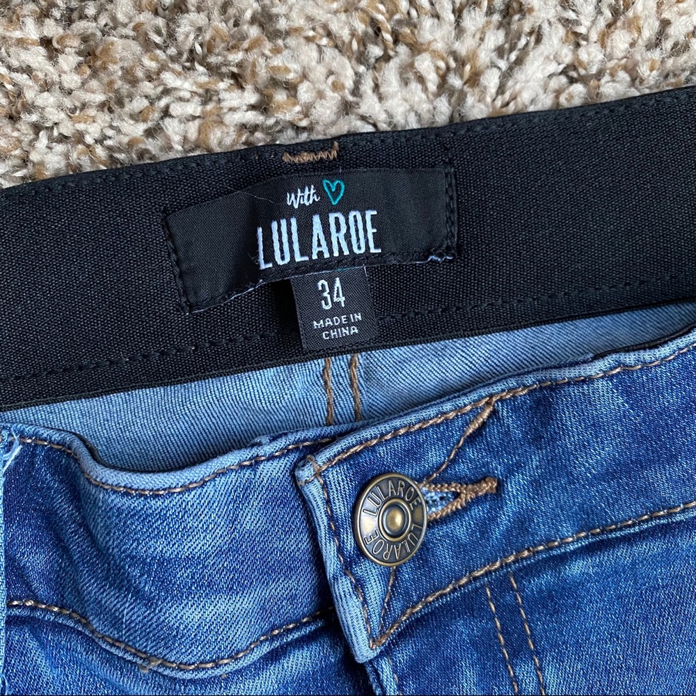 NWOT Lularoe Skinny Distressed Jeans